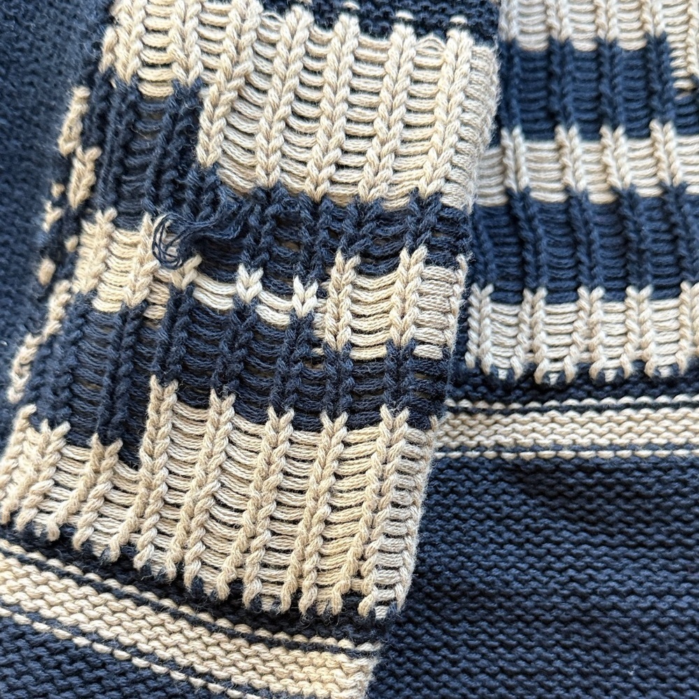 Pendleton Navy and Cream Cardigan - Picture 8 of 10